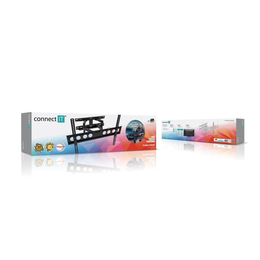 CONNECT IT CMH-7600-BK - Stenski nosilec za TV 32-70” črna