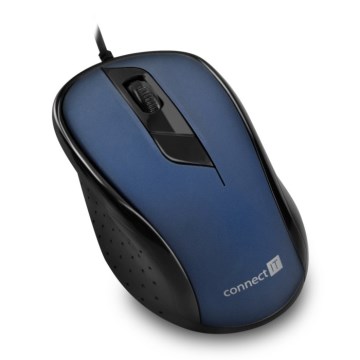 CONNECT IT CMO-1200-BL - Žična miška 1000 DPI črna/modra