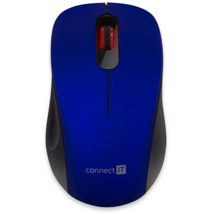 CONNECT IT CMO-2230-BL - Brezžična tiha miška MUTE 1200 DPI 1xAA črna/modra