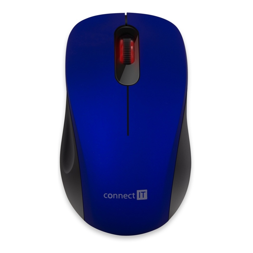 CONNECT IT CMO-2230-BL - Brezžična tiha miška MUTE 1200 DPI 1xAA črna/modra