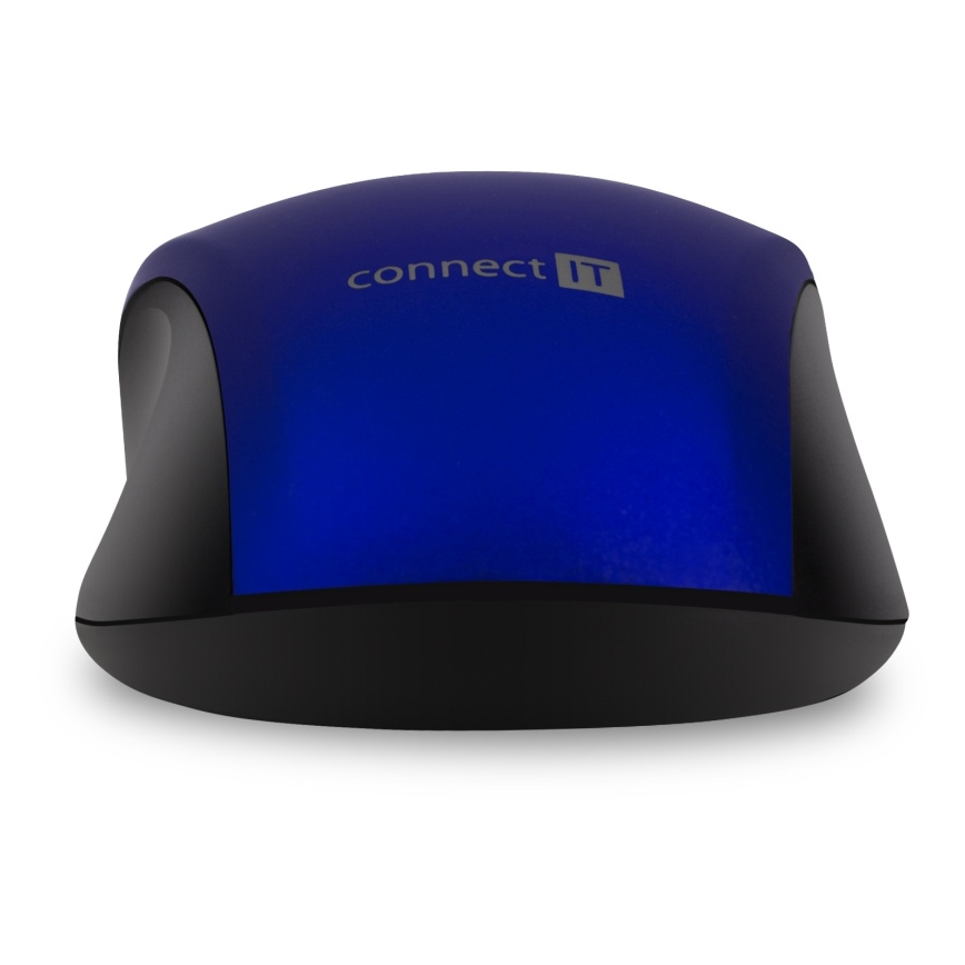 CONNECT IT CMO-2230-BL - Brezžična tiha miška MUTE 1200 DPI 1xAA črna/modra
