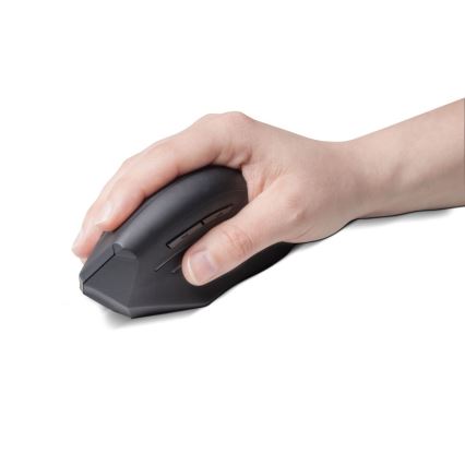 CONNECT IT CMO-2510-BK - Ergonomska brezžična miška Verti Wireless 800/1200/1600 DPI 2xAAA črna