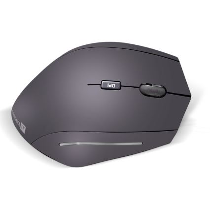 CONNECT IT CMO-2510-BK - Ergonomska brezžična miška Verti Wireless 800/1200/1600 DPI 2xAAA črna