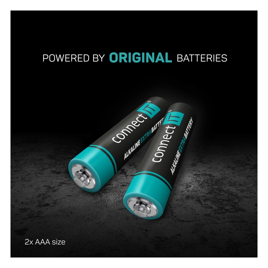 CONNECT IT CMO-2510-BK - Ergonomska brezžična miška Verti Wireless 800/1200/1600 DPI 2xAAA črna