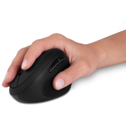 CONNECT IT CMO-2600-BK - Ergonomska brezžična miška 800/1200/1600 DPI, napajanje 1×AA, črna