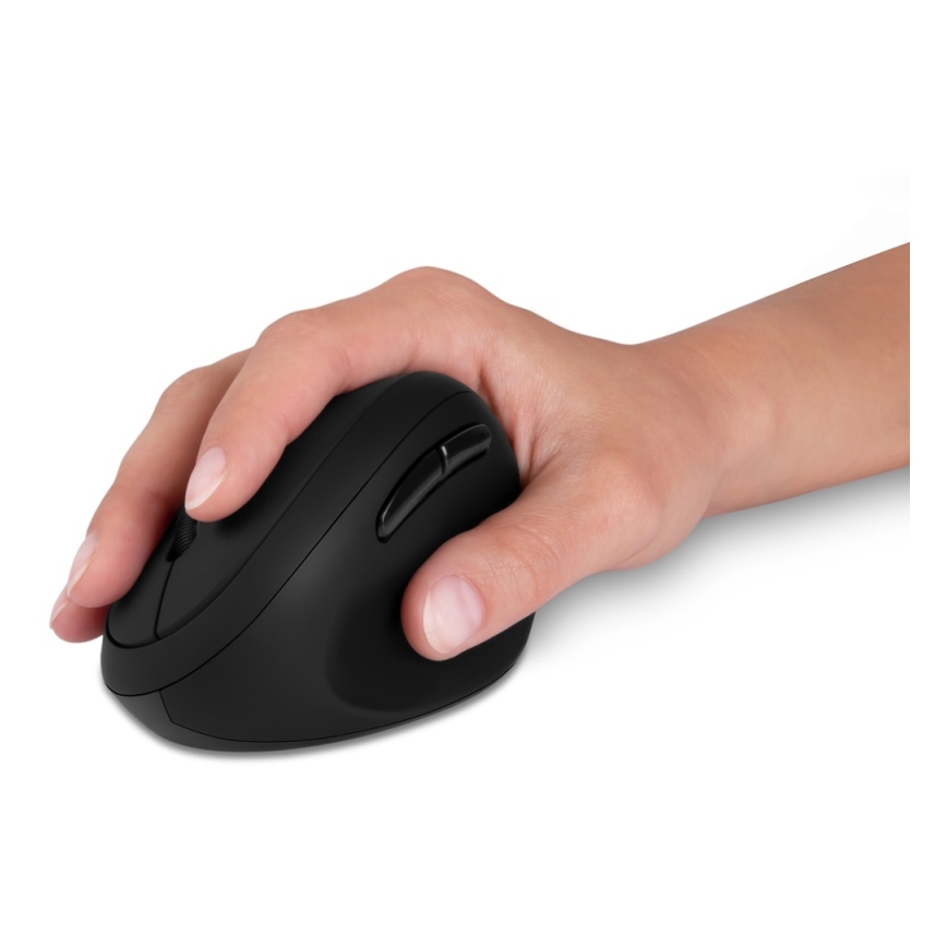 CONNECT IT CMO-2600-BK - Ergonomska brezžična miška 800/1200/1600 DPI, napajanje 1×AA, črna
