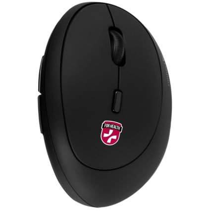 CONNECT IT CMO-2600-BK - Ergonomska brezžična miška 800/1200/1600 DPI, napajanje 1×AA, črna