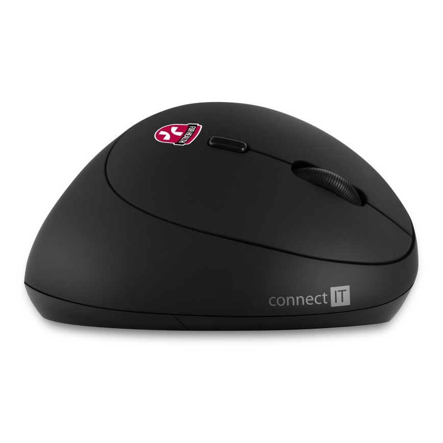 CONNECT IT CMO-2600-BK - Ergonomska brezžična miška 800/1200/1600 DPI, napajanje 1×AA, črna