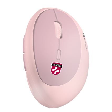 CONNECT IT CMO-2600-PK - Ergonomska brezžična miška 800/1200/1600 DPI 1xAA rožnata