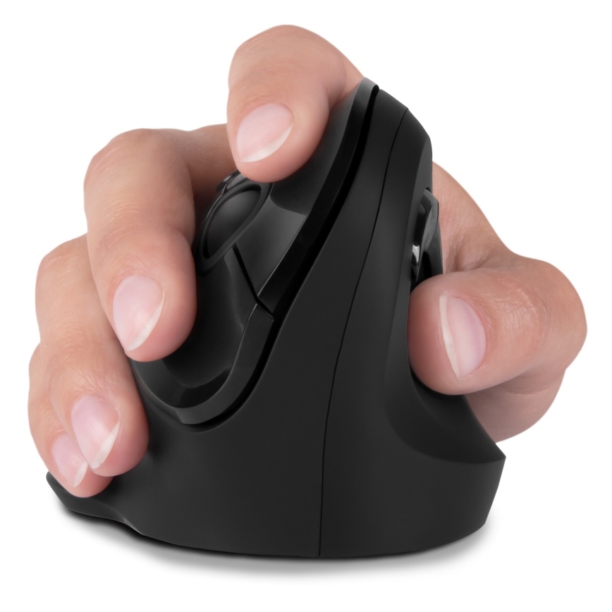 CONNECT IT CMO-2700-BK - Ergonomska brezžična miška 800/1200/1600 DPI 1xAA črna