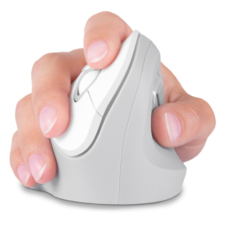 CONNECT IT CMO-2700-WH - Ergonomska brezžična miška 800/1200/1600 DPI 1xAA bela
