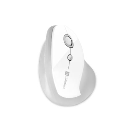 CONNECT IT CMO-2700-WH - Ergonomska brezžična miška 800/1200/1600 DPI 1xAA bela