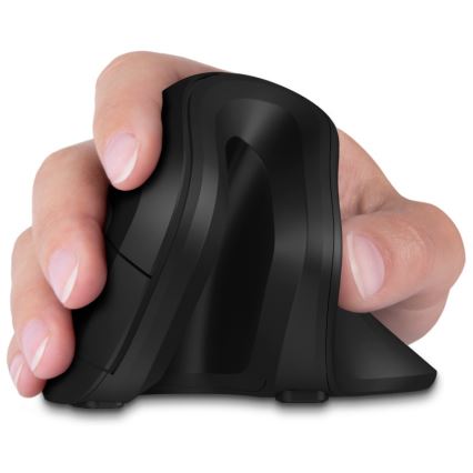 CONNECT IT CMO-2900-BK - Ergonomska brezžična miška 800/1200/1600 DPI 1xAA črna