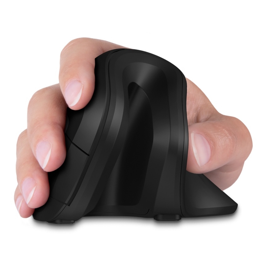 CONNECT IT CMO-2900-BK - Ergonomska brezžična miška 800/1200/1600 DPI 1xAA črna