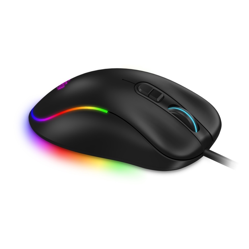 CONNECT IT CMO-3589-BK - LED RGB Žična gaming miška 200-7200 DPI črna