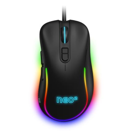 CONNECT IT CMO-3589-BK - LED RGB Žična gaming miška 200-7200 DPI črna
