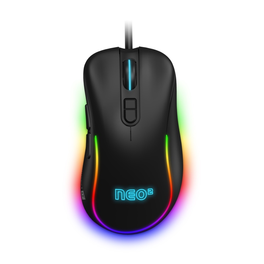 CONNECT IT CMO-3589-BK - LED RGB Žična gaming miška 200-7200 DPI črna