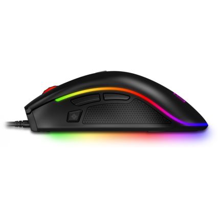 CONNECT IT CMO-3591-BK - LED RGB Žična gaming miška 500-7200 DPI črna