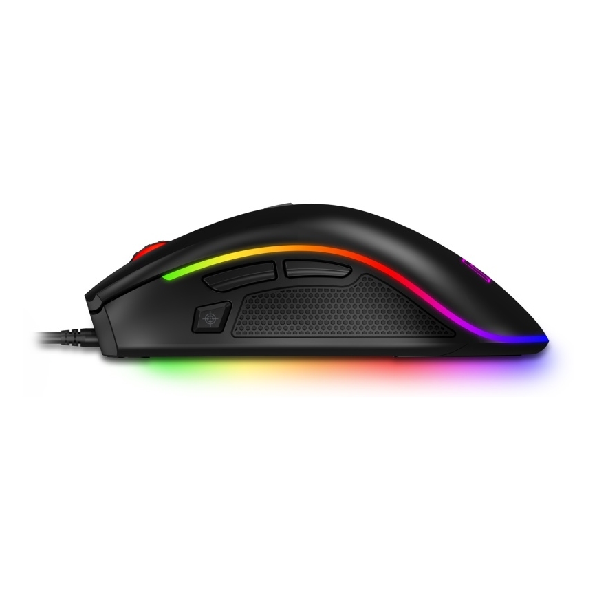 CONNECT IT CMO-3591-BK - LED RGB Žična gaming miška 500-7200 DPI črna