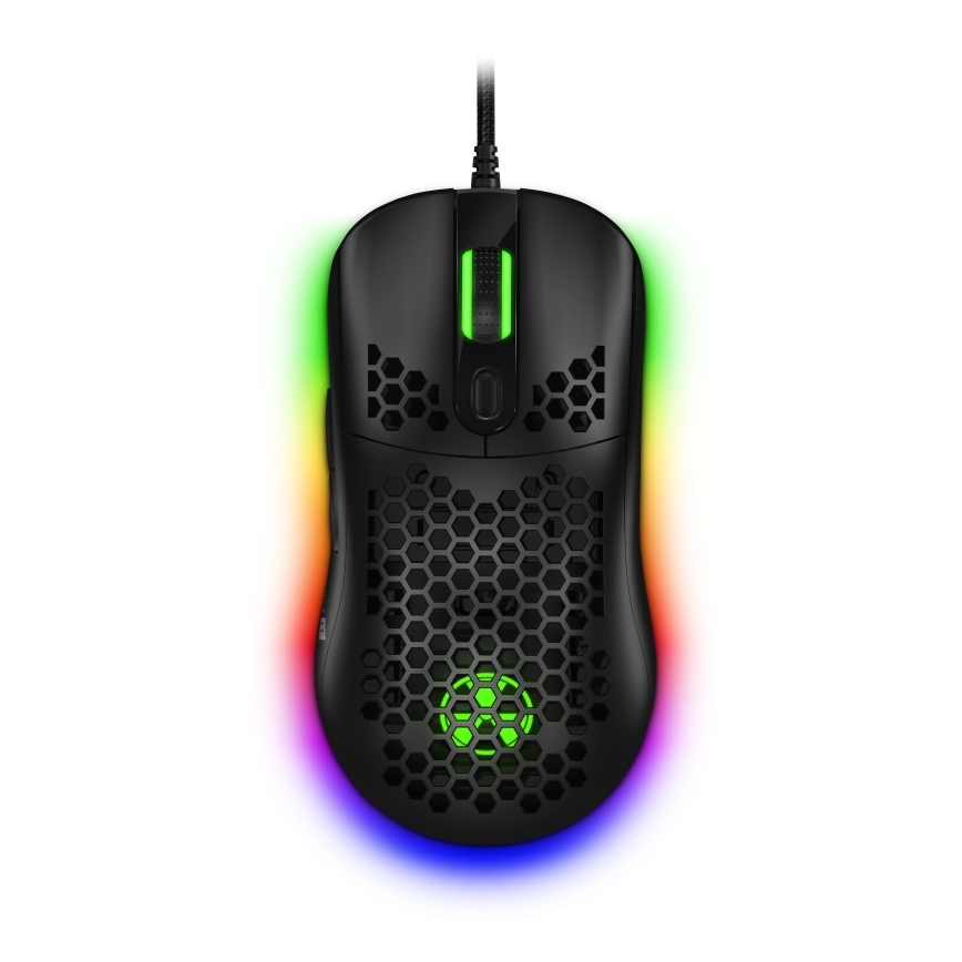 CONNECT IT CMO-5511-BK - LED RGB Žična gaming miška 200-12800 DPI črna