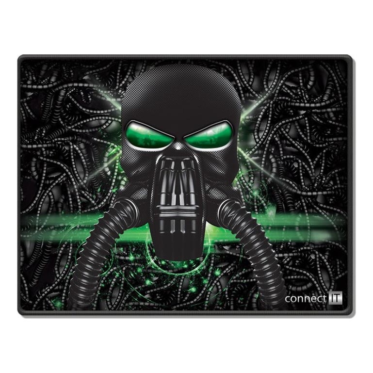 CONNECT IT CMP-1100-SM - Podloga za miško 32x24,5 cm črna/zelena