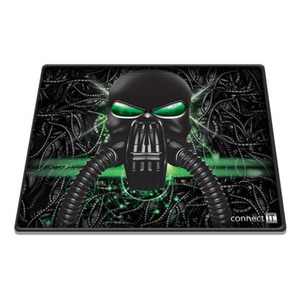 CONNECT IT CMP-1100-SM - Podloga za miško 32x24,5 cm črna/zelena