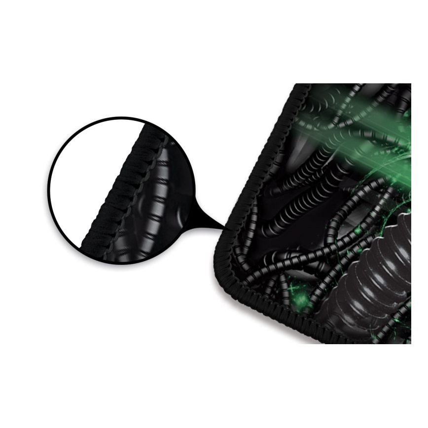 CONNECT IT CMP-1110-LG - Podloga za tipkovnico in miško 88,6x24,5 cm črna/zeleno