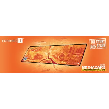 CONNECT IT CMP-1140-LG - Podloga za tipkovnico in miška 88,6x24,5 cm oranžna