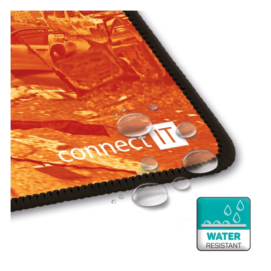 CONNECT IT CMP-1140-LG - Podloga za tipkovnico in miška 88,6x24,5 cm oranžna