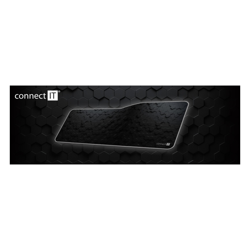 CONNECT IT CMP-2000-XL - Podloga za tipkovnico in miška 79,5x34,5 cm črna
