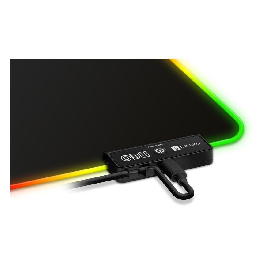 CONNECT IT CMP-3100-SM - LED RGB Gaming miška pad 32x24,5 cm črna