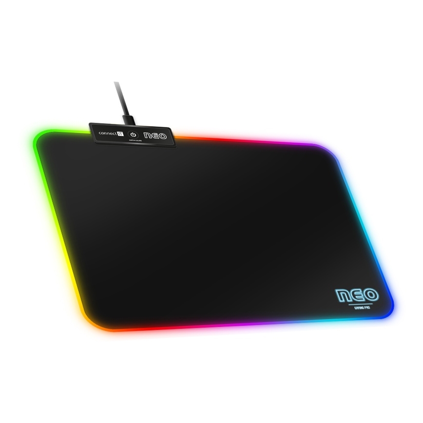 CONNECT IT CMP-3100-SM - LED RGB Gaming miška pad 32x24,5 cm črna