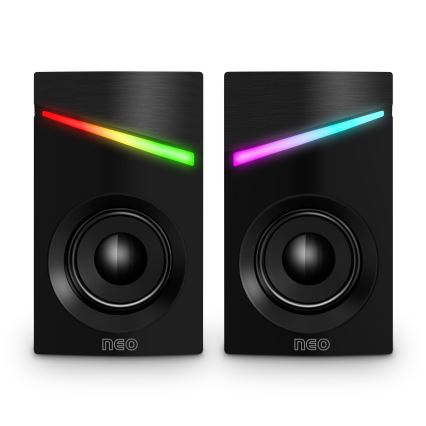 CONNECT IT CSP-1100-BK - SET 2x LED RGB Gaming zvočnik 6W/5V črna