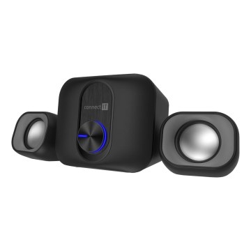CONNECT IT CSP-2100-BK - LED Set zvočnikov z nizkotoncem 11W/5V črna
