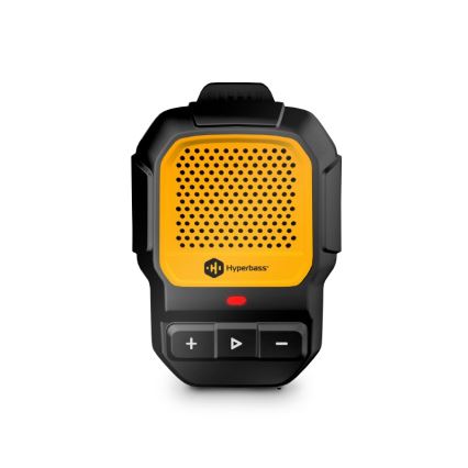 CONNECT IT HSP-1010-BK - Brezžični zvočnik z mikrofonom ClipBEAT 2W/5V 560 mAh IPX7 črna/rumena