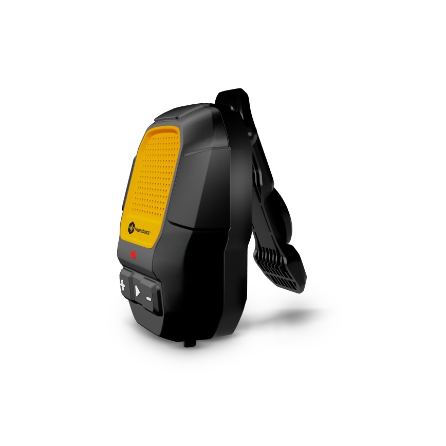 CONNECT IT HSP-1010-BK - Brezžični zvočnik z mikrofonom ClipBEAT 2W/5V 560 mAh IPX7 črna/rumena