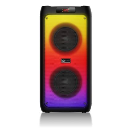 CONNECT IT HSP-3050-BK - LED Brezžični zvočnik z mikrofonom 60W/5V 4500 mAh črna + Daljinski upravljalnik