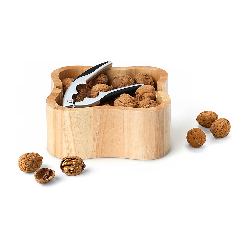 Continenta C3199 - Posoda za orehe z drobilcem 24,5x24,5x8 cm guma fig