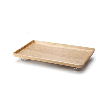 Continenta C3245 - Posteljni pladenj 53x32 cm iz kavčukovega lesa
