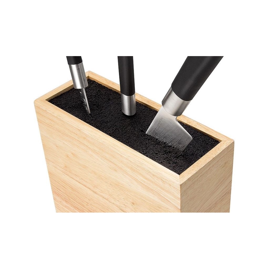 Continenta C3314 - Stojalo za nože z nastavljivim vstavkom 22x9x21,5 cm guma fig