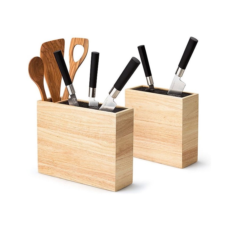 Continenta C3314 - Stojalo za nože z nastavljivim vstavkom 22x9x21,5 cm guma fig