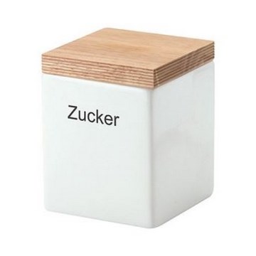 Continenta C3912 - Keramična posoda za hrano s pokrovom 10x10x12,5cm guma fig