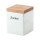Continenta C3912 - Keramična posoda za hrano s pokrovom 10x10x12,5cm guma fig