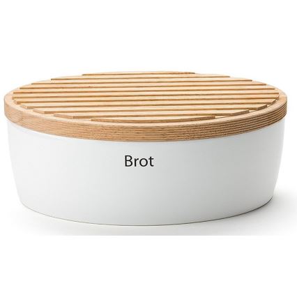 Continenta C3932 - Posoda za kruh 13,5x36 cm bela/bež