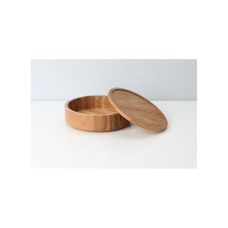 Continenta C4171 - Lesena posoda s pokrovom 19x6 cm hrast
