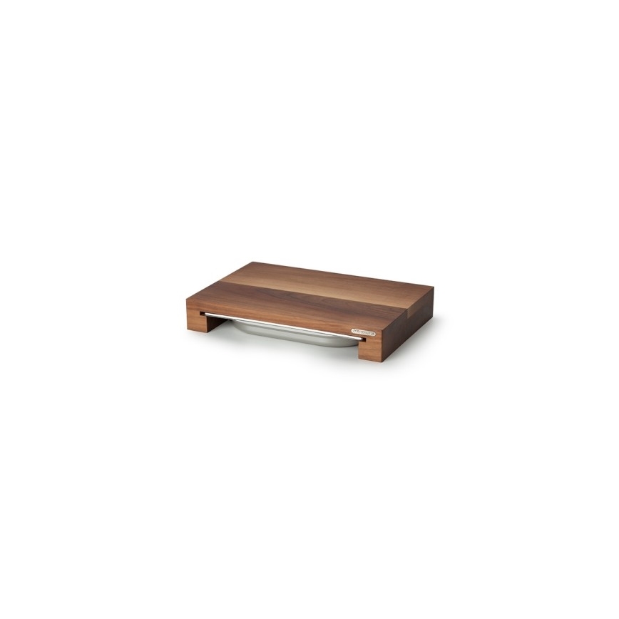 Continenta C4210 - Rezalna deska s pladnjem 39x27 cm oreh