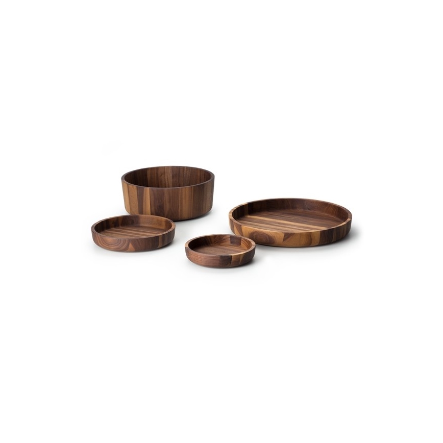 Continenta C4233 - Lesena skleda 20x4,3 cm oreh