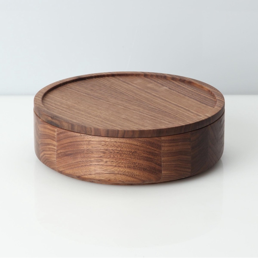Continenta C4271 - Lesena posoda s pokrovom 19x6 cm oreh