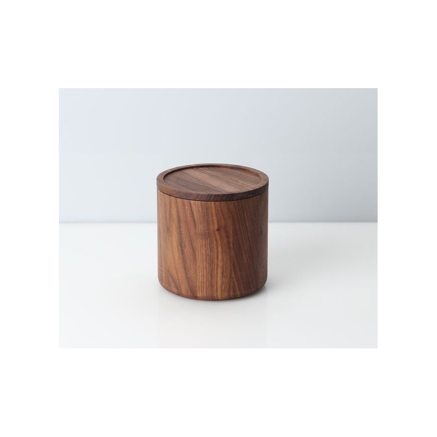 Continenta C4273 - Lesena posoda s pokrovom 13x13 cm oreh