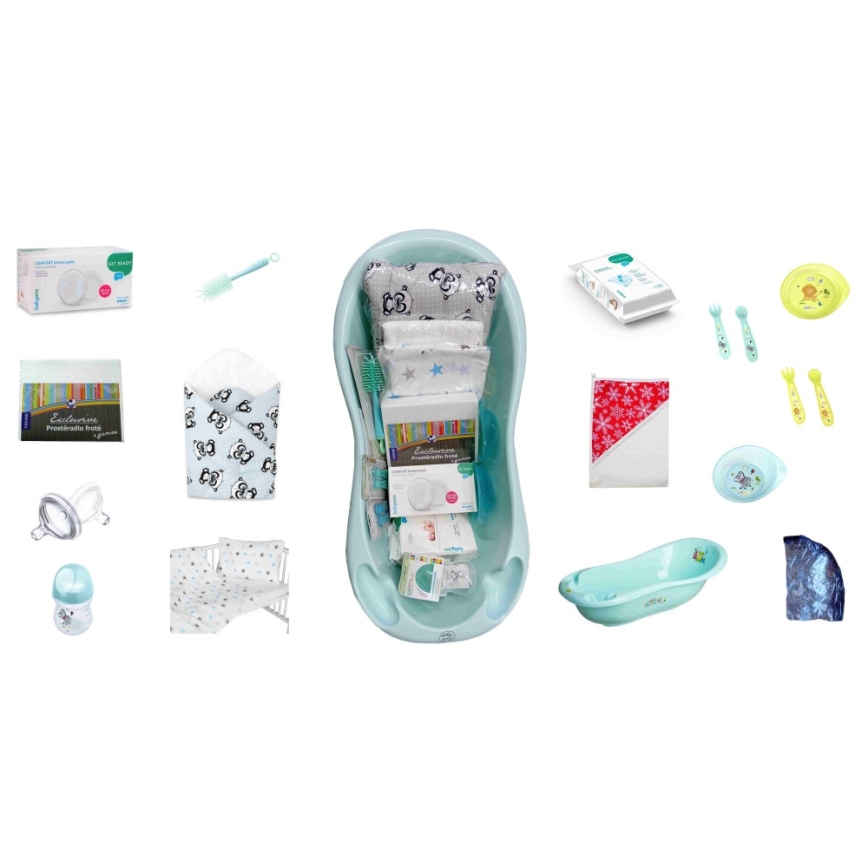 COSING - 16-delni začetni komplet za novorojenčka, mint